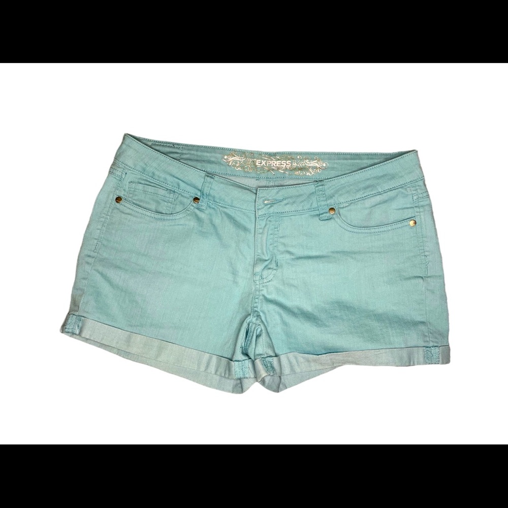 Express shorts. Aqua color. Size 12.